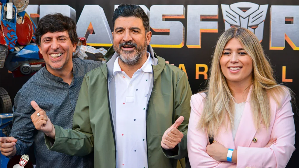 "El Gallo", Tony Aguilar y Cristina Boscá en el Photocall de Transformers: El despertar de las bestias