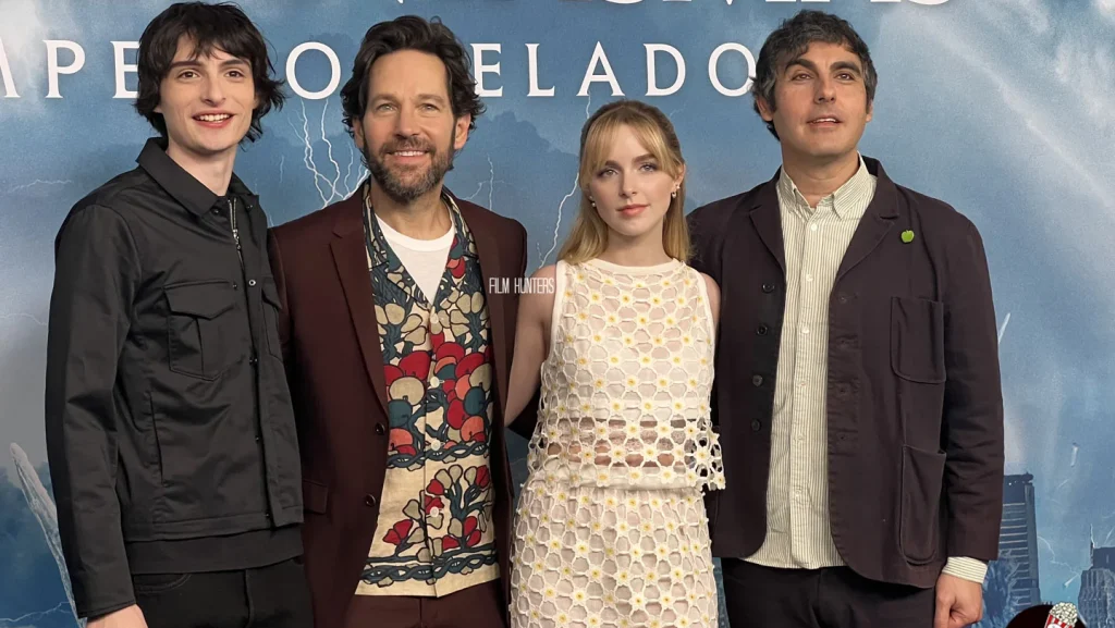 Photocall cazafantasmas imperio helado con Paul Rudd, Finn Wolfhard, McKenna Grace y Gil Kenan.