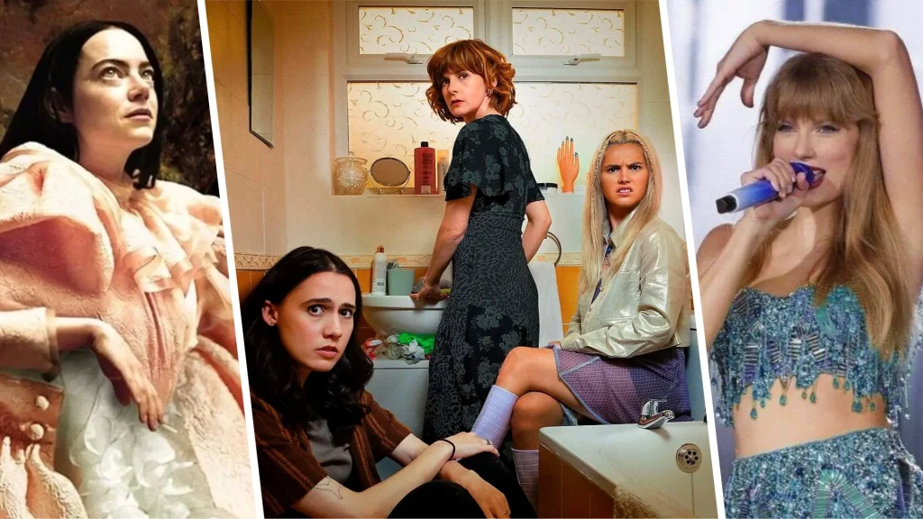Mejores estrenos de marzo 2024 en plataformas: Pobres criaturas, Such Brave Girls y Taylor Swift The Eras Tour.