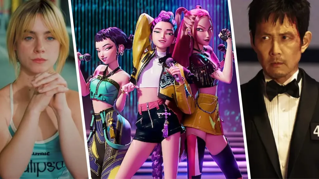 mejores estrenos junio 2025 plataformas: Olympo, Kpop Demon Hunters y El juego del calamar.